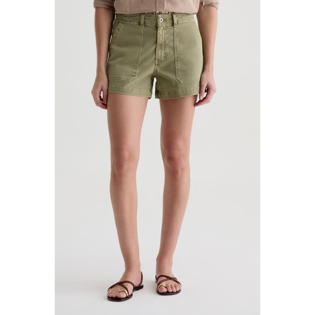 Shop Ag Analeigh Patch Pocket Denim Shorts