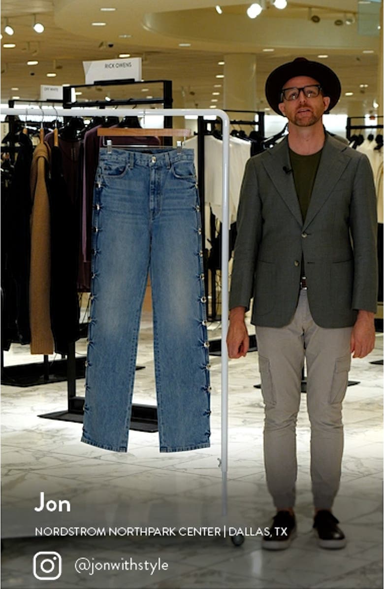 Danielle Studded Straight Leg Jeans, sales video thumbnail