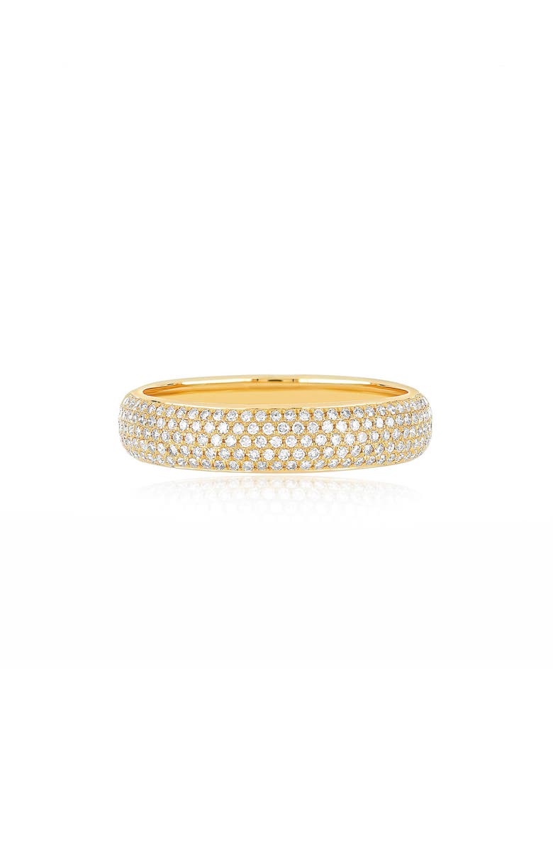 EF Collection Pavé Diamond Bubble Ring, Main, color, 14K Yellow Gold
