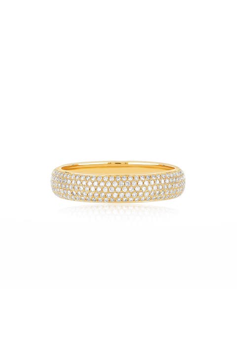 Pavé Diamond Bubble Ring