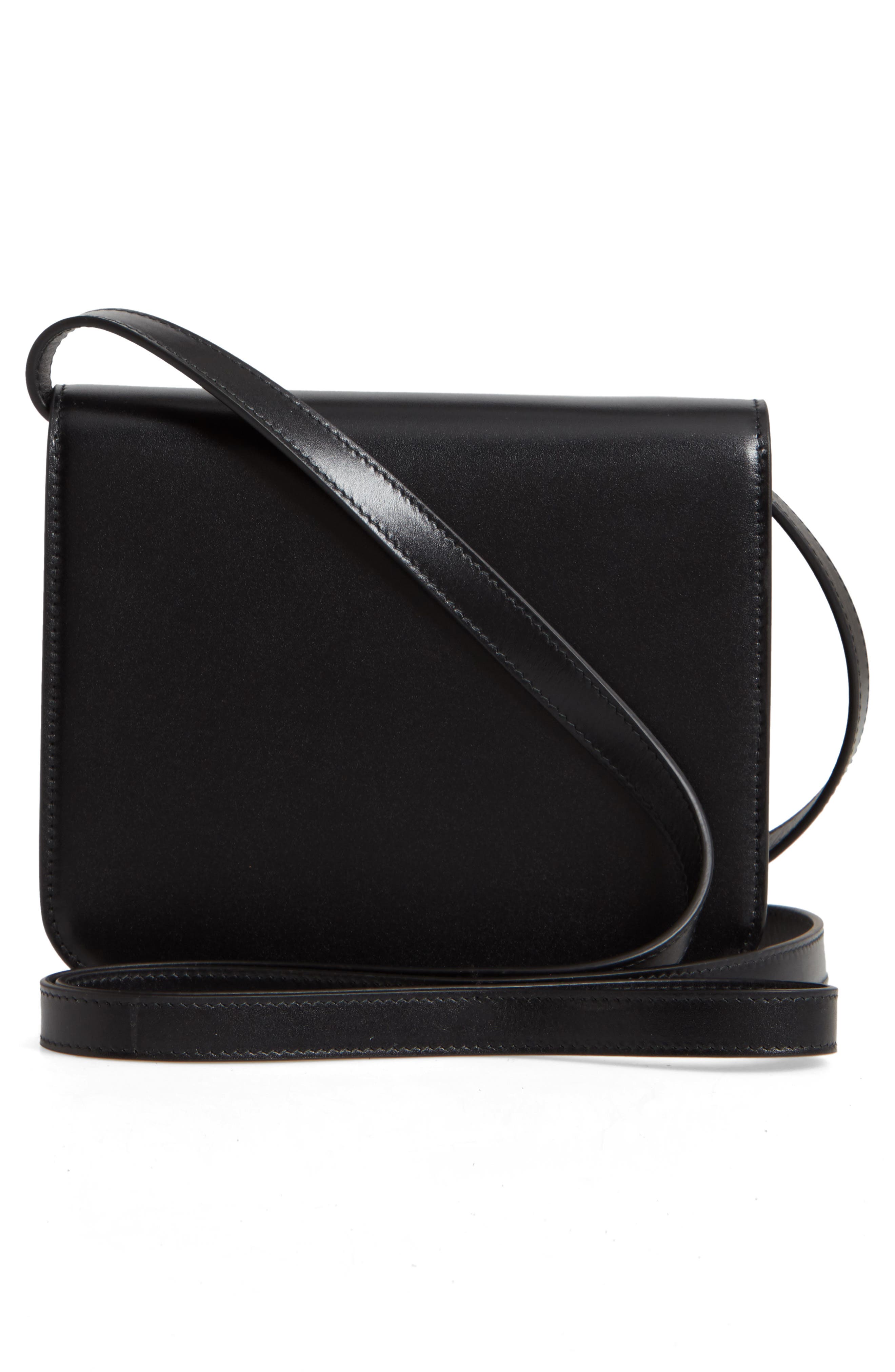 Victoria Beckham Eva Calfskin Leather Crossbody Bag, Alternate, color, 