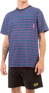 Gotcha EKG Stripe Cotton Pocket T-Shirt