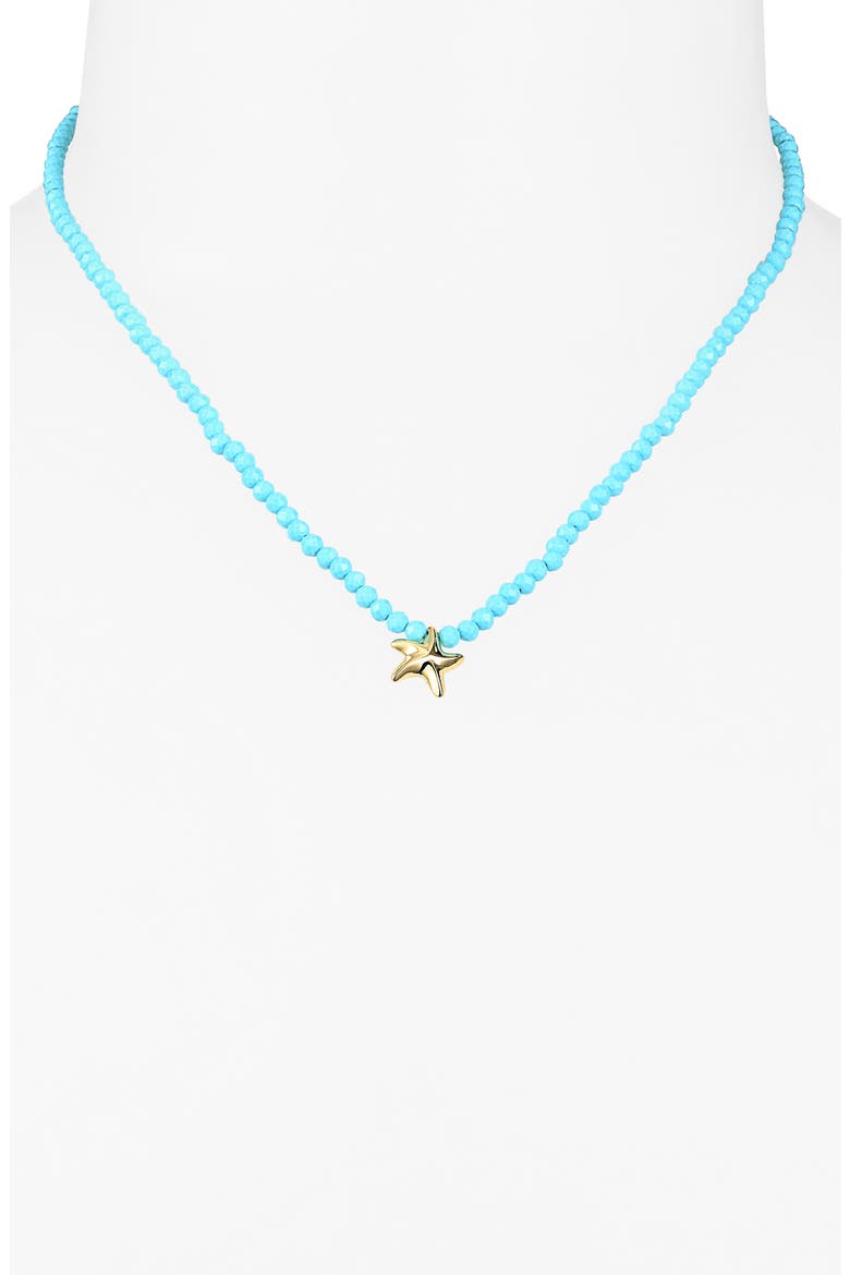 Starfish Pendant Necklace, Alternate, color, GOLD