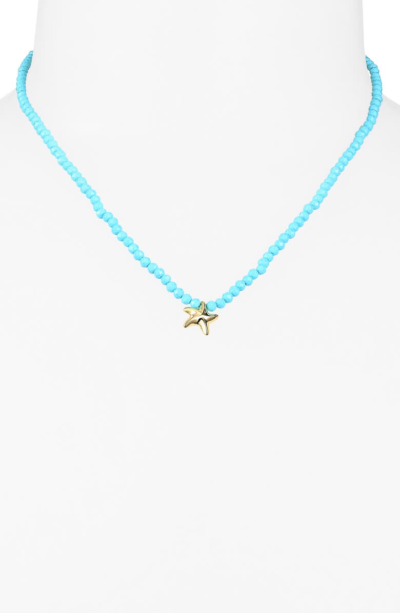 ARGENTO VIVO Starfish Pendant Necklace, Alternate, color, Gold
