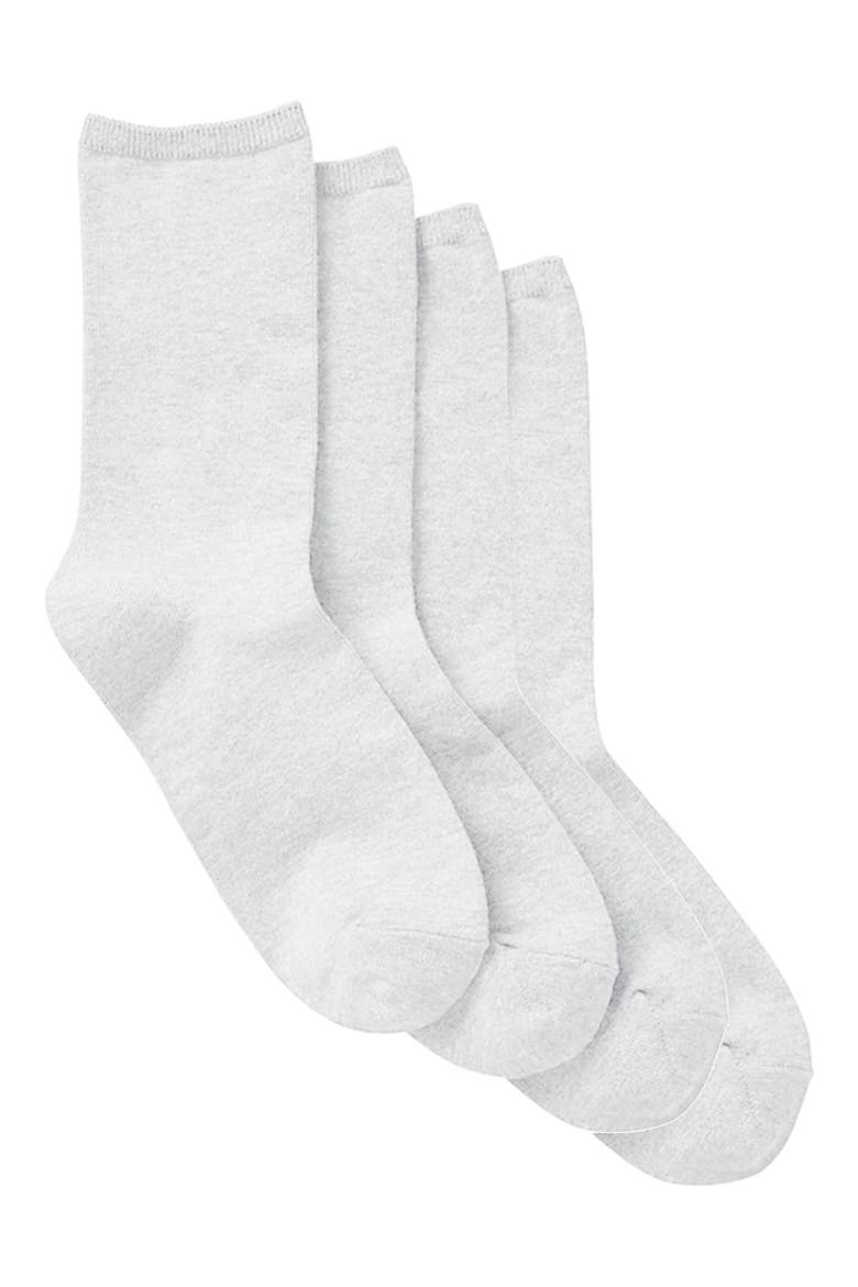 4-Pack Comfort Crew Socks, Main, color, WHITE