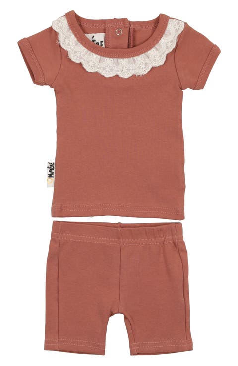 Eyelet Collar T-Shirt & Shorts Set (Baby)