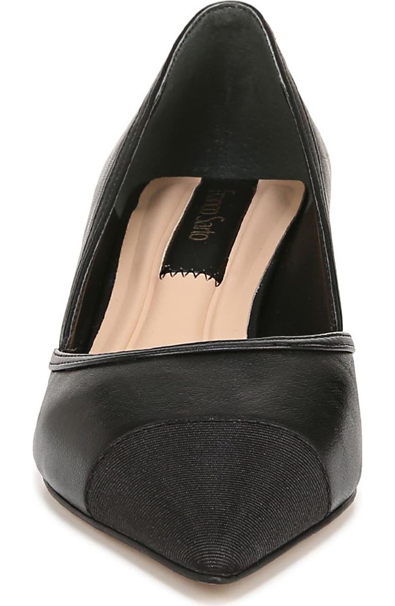 Franco Sarto Darcy Pointed Toe Kitten Heel Pump, Alternate, color, Black