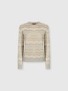 Missoni Zig Zag Viscose And Wool Crewneck Sweater