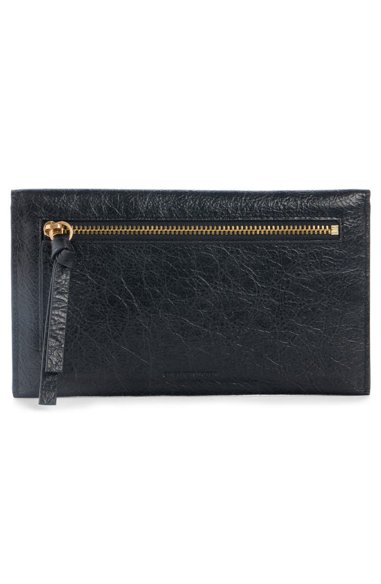 Dries Van Noten Leather Envelope Clutch, Alternate, color,