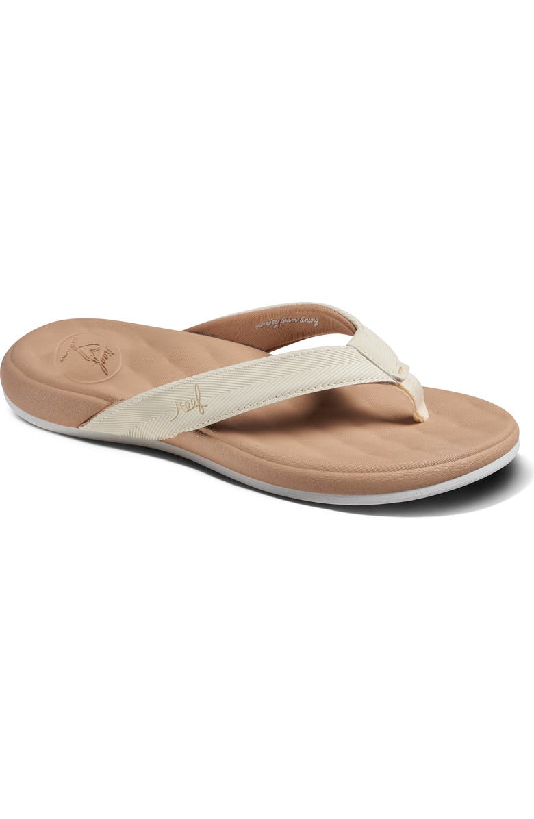 Reef Cushion Harmony Flip Flop, Main, color, Sand