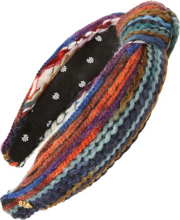 Lele Sadoughi headbands | Mixed Yarn Lele Sadoughi Mixed Yarn Knotted Headband in Sunset | REVOLVE main image 4