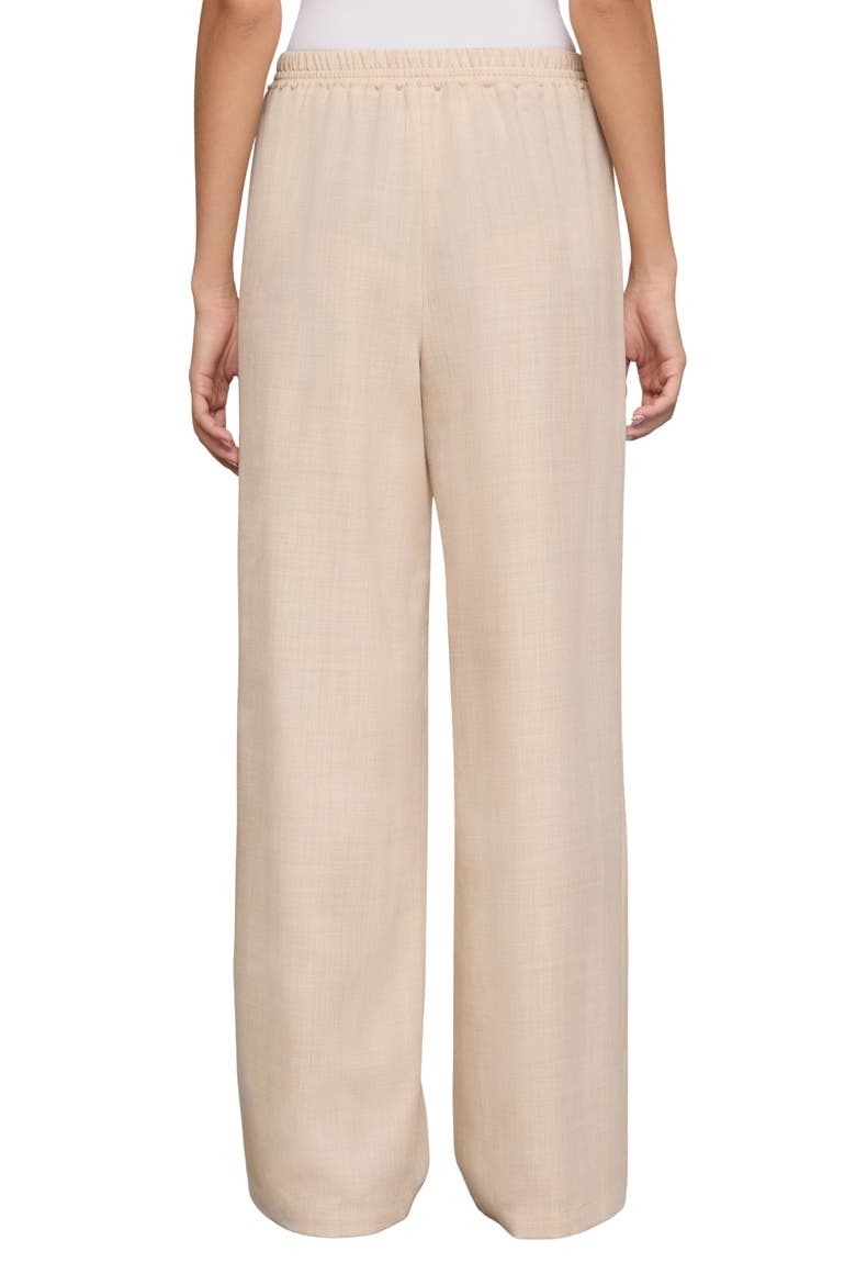Penn Wool & Silk Wide Leg Pants, Alternate, color, TAUPE MELANGE