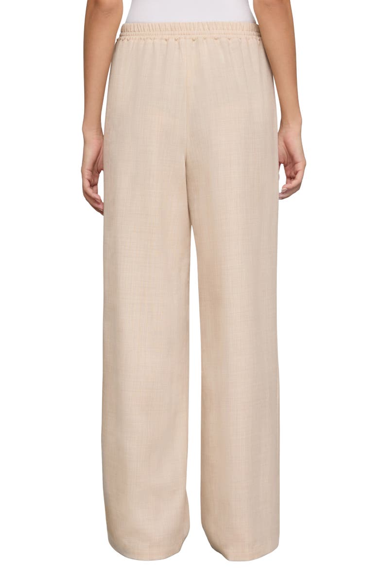 Lafayette 148 New York Penn Wool & Silk Wide Leg Pants, Alternate, color, Taupe Melange