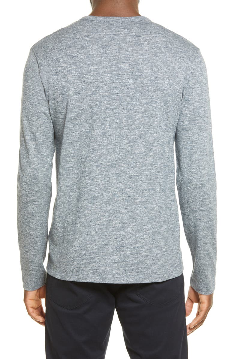 Vince Mouliné Cotton Long Sleeve T-Shirt, Alternate, color, 