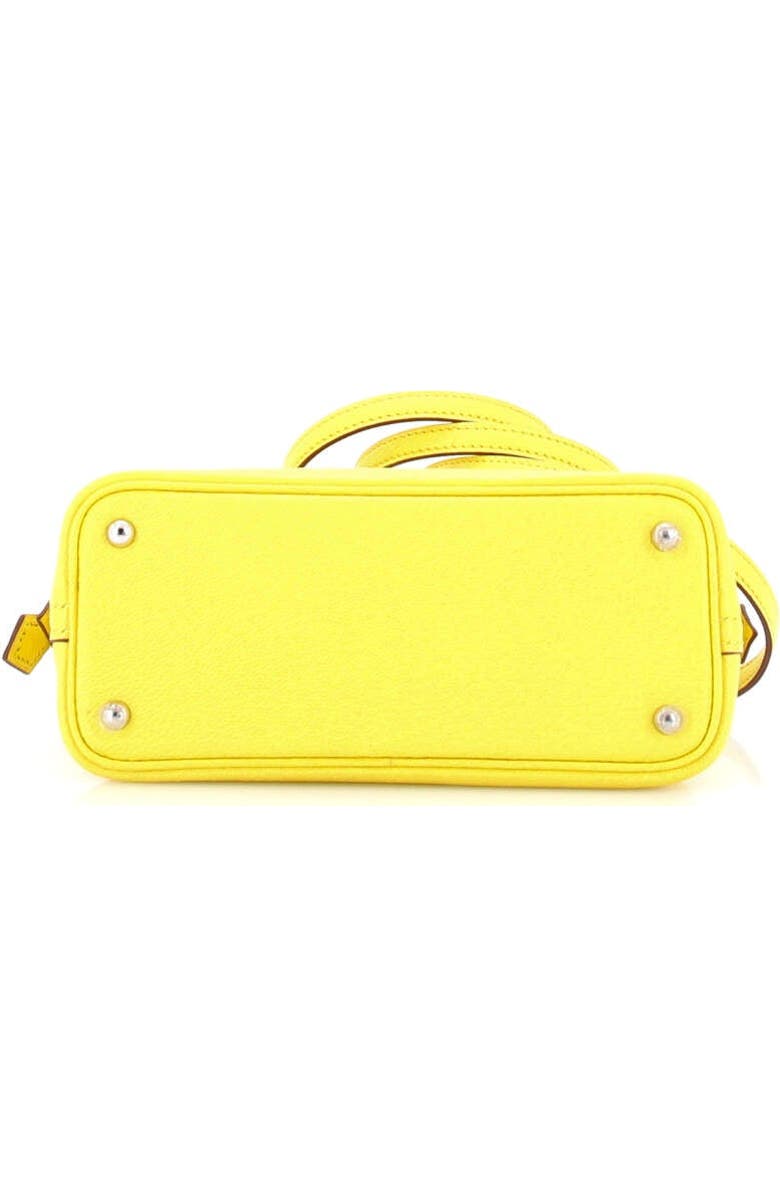 Pre-Owned Hermes Bolide 1923 Bag Chevre Mysore Mini, Alternate, color, Jaune Citron