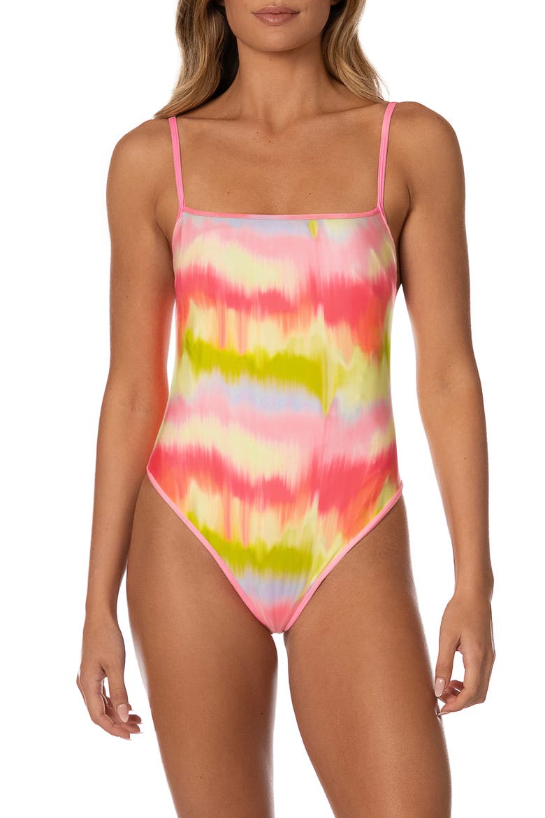 Palm & Sun Biella One-Piece Swimsuit, Alternate, color, PINK