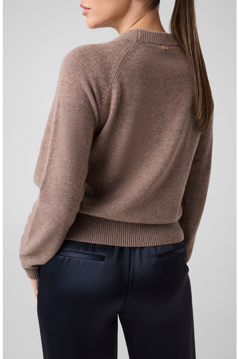 Helsinki Crewneck Cashmere Blend Sweater, Alternate, color, SILK TAUPE HEATHER