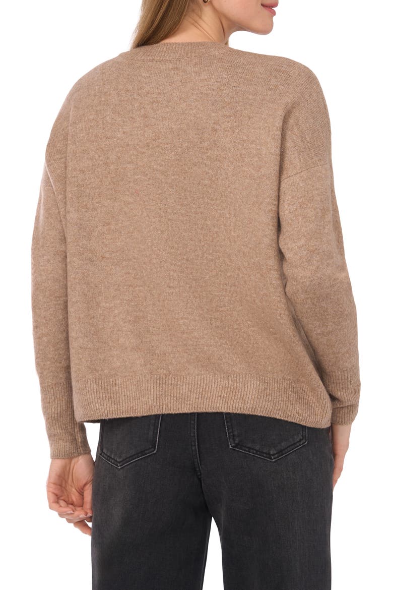 Large Argyle Sweater, Alternate, color, TAUPE