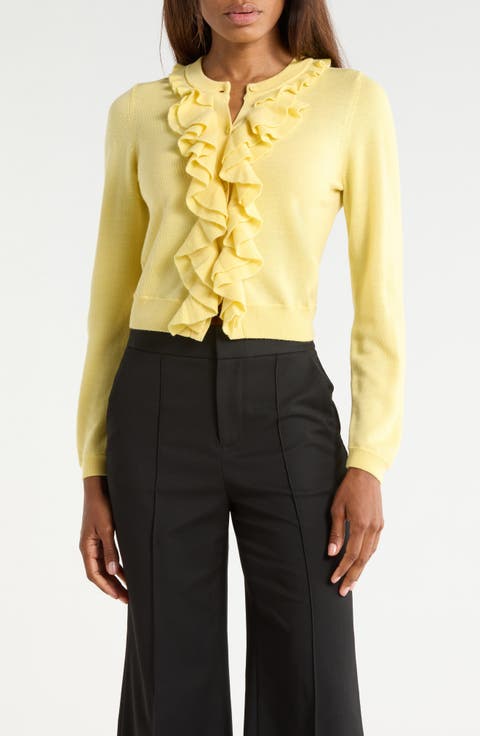 Dollie Ruffle Trim Cardigan