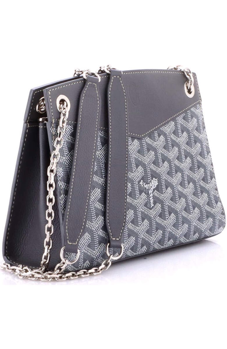 Pre-Owned Goyard Structured Rouette Chain Shoulder Bag Coated Canvas Mini, Alternate, color, Gray