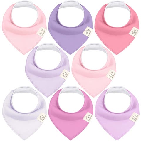 8-Pack Organic Bandana Bibs