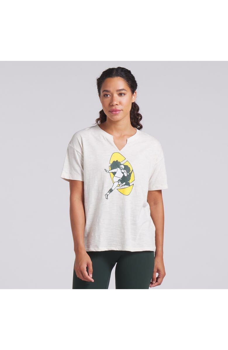 FANATICS Women's Fanatics Cream Green Bay Packers Trick Play Slub Boxy T-Shirt, Alternate, color, Cream