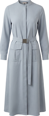 Faves Button-Down Belted Cargo Midi Dress
