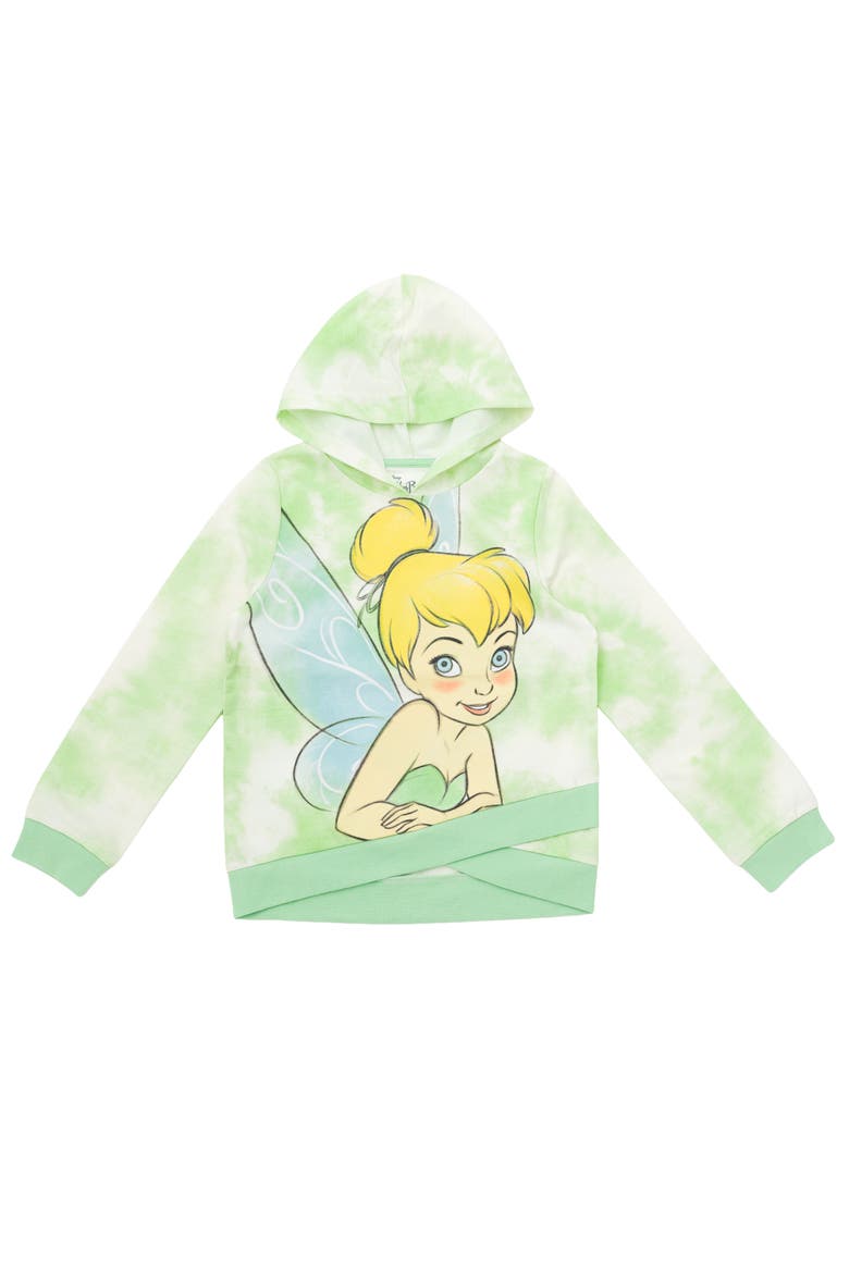 Peter Pan Tinker Bell Fleece Pullover Hoodie, Main, color, Tinkerbell Green Dye