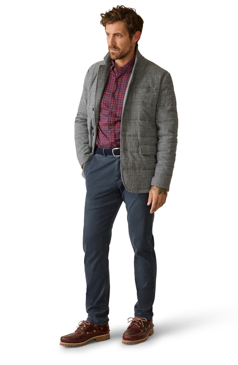 Faherty Teton Valley Quilted Herringbone Knit Sport Coat, Alternate, color, 