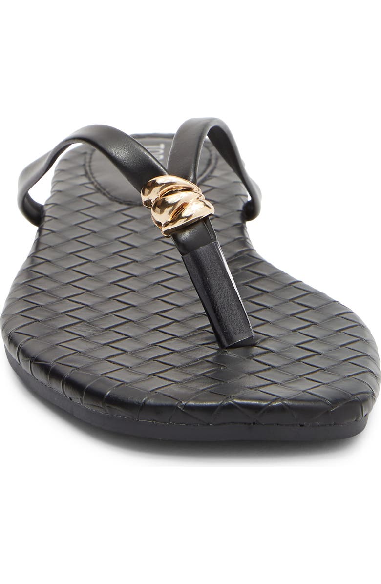 TOP MODA Priscilla Flip Flop, Alternate, color, Black Pu