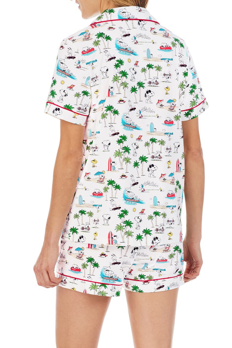 Peanuts® Short Pajamas, Alternate, color, SNOOPY VENICE BEACH