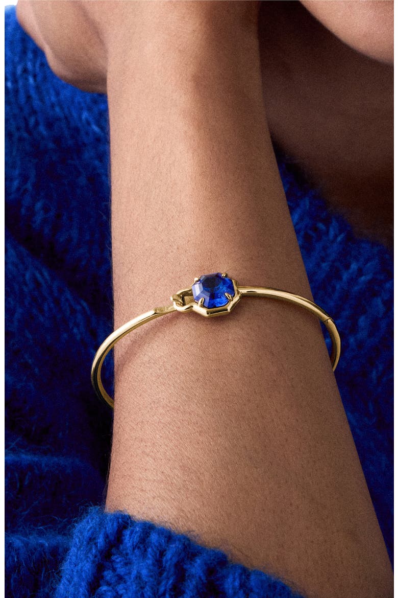 Opulence Octagon Stone Bangle, Alternate, color, BLUE