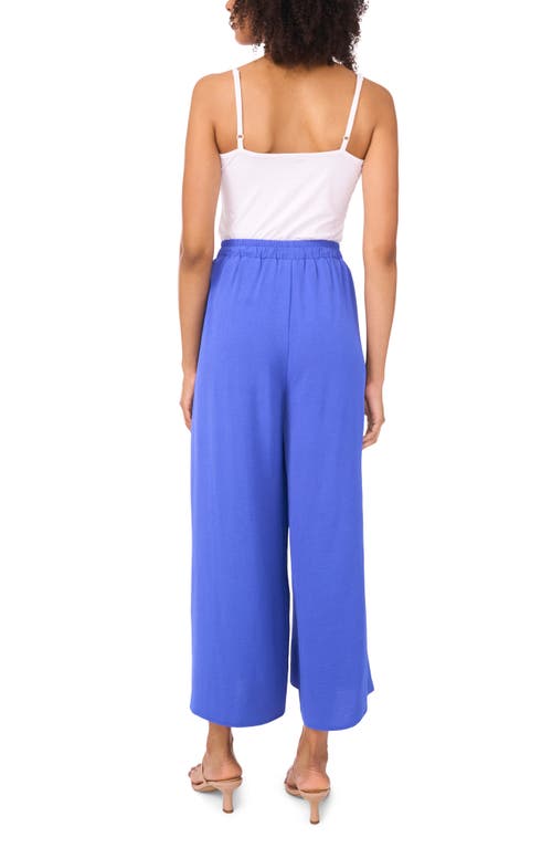 Vince Camuto Crinkled Drawstring Waist Pants In Blue