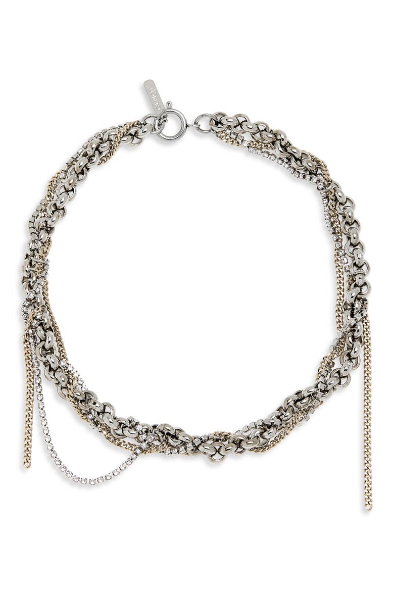 Celina Mixed Strand Necklace, Main, color, GOLD/ PALLADIUM