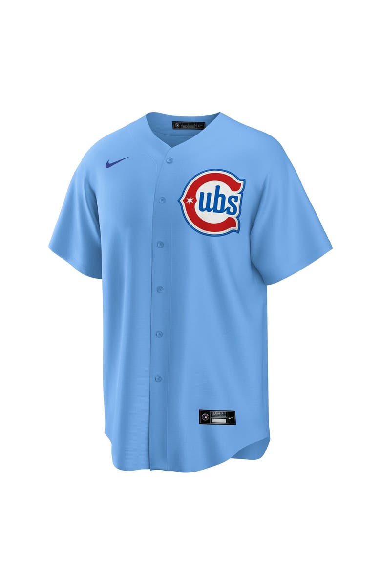 Nike Men's Nike Dansby Swanson Light Blue Chicago Cubs 2nd Alternate Replica Player Jersey, Alternate, color,