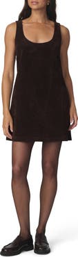 Joe's The Scoop Neck Faux Suede Minidress