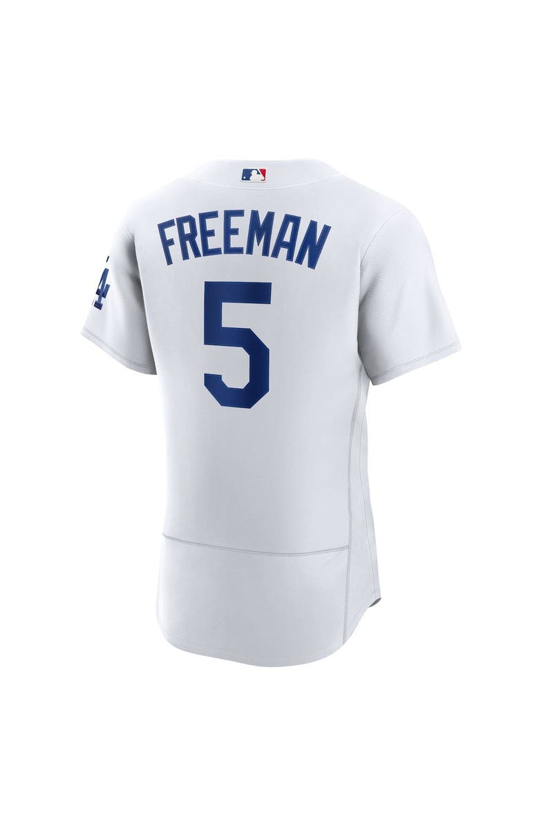 Nike Men's Nike Freddie Freeman White Los Angeles Dodgers Authentic Player Jersey, Alternate, color,