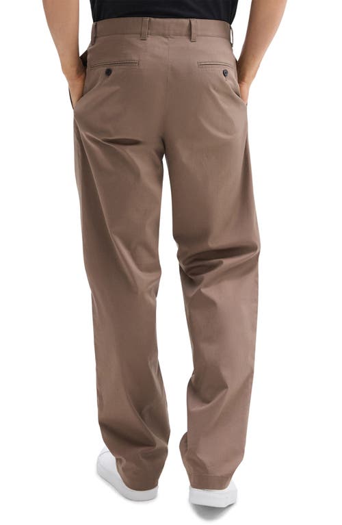Theory Hanson Straight Leg Chinos In Walnut