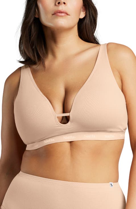 Organic Cotton Plunge Foam Bra