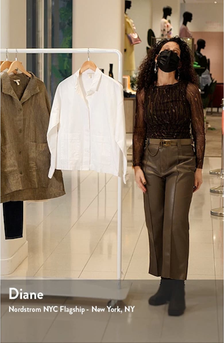 Elieen Fisher Classic Collar Organic Cotton & Hemp Jacket, sales video thumbnail