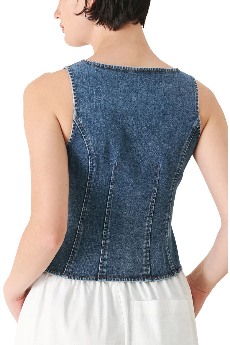Denim Vest, Alternate, color, DENIM