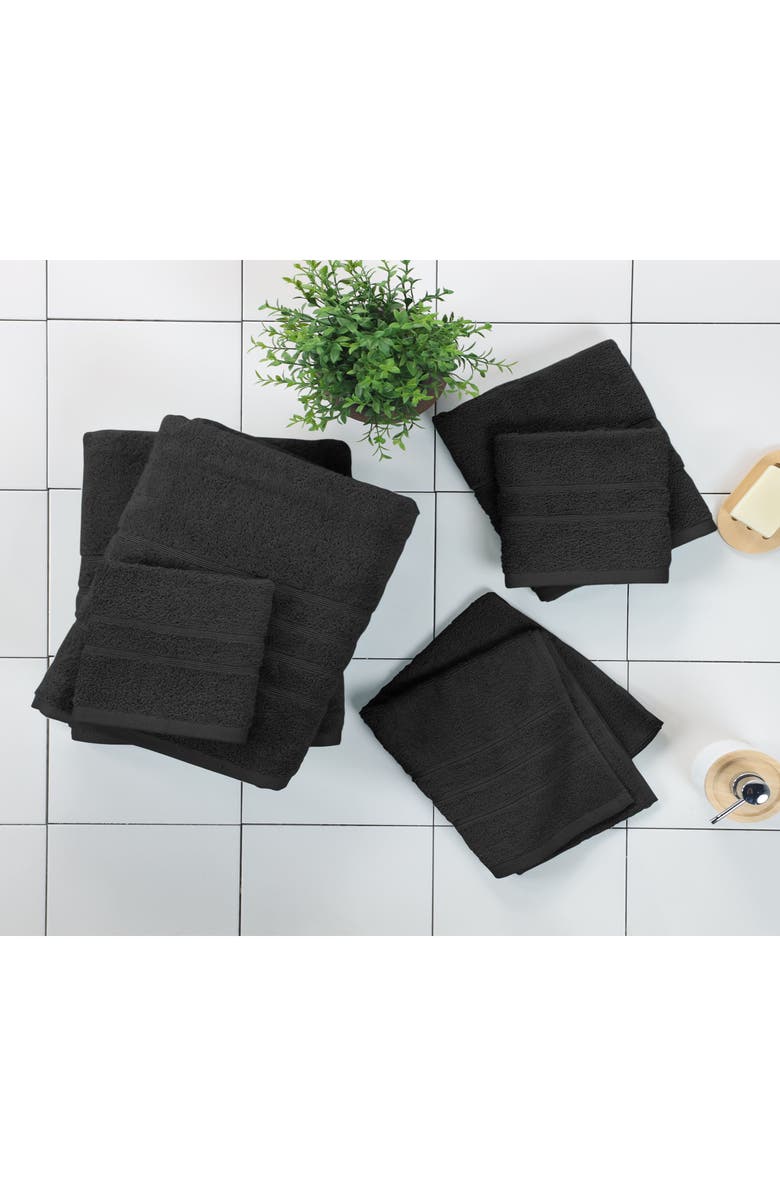Martex Ultimate 6-Piece Towel Set, Alternate, color, Black