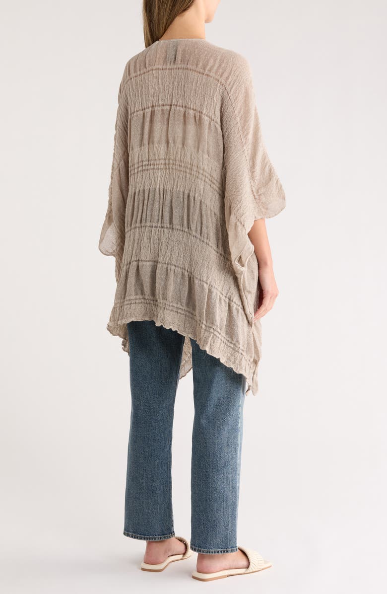 Vince Camuto Gathered Ruched Duster, Alternate, color, Light Grey