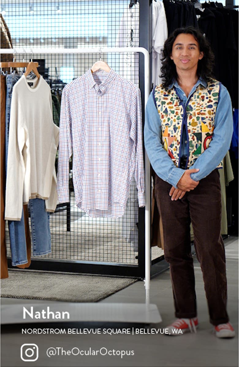 Calgary Crown Lite Check Stretch Button-Down Shirt, sales video thumbnail