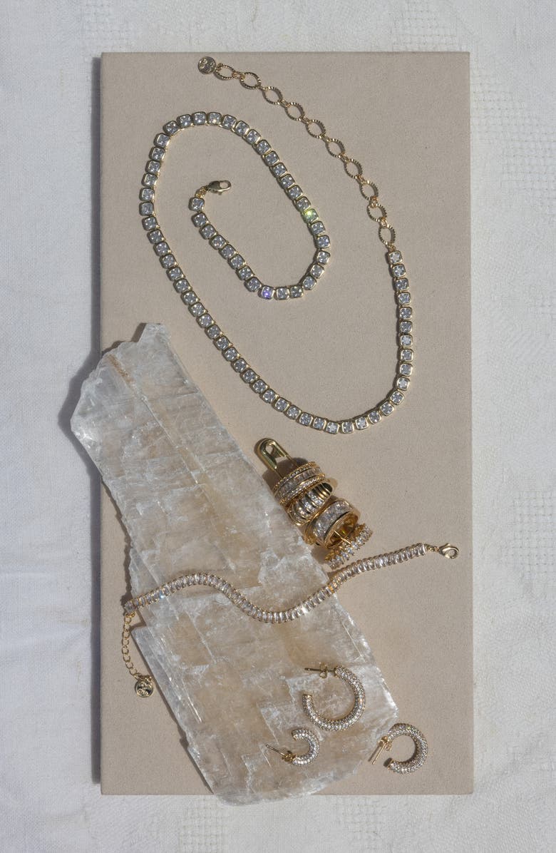 Child of Wild Blair Cubic Zirconia Tennis Necklace, Alternate, color, Gold