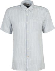 Barbour Deerpark Stripe Summer Fit Short Sleeve Button-Up Shirt