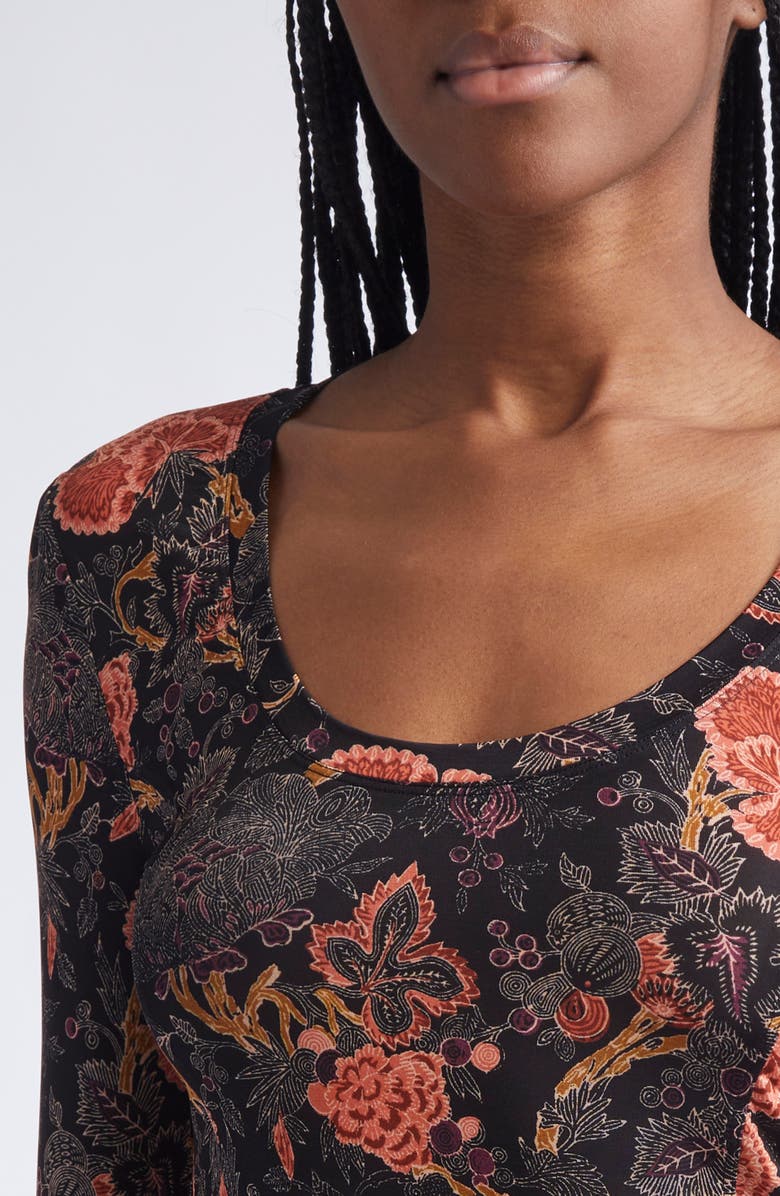 Ulla Johnson Aris Long Sleeve Knit Top, Alternate, color, Night Lily