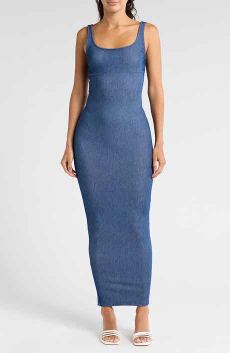 N BY NAKED WARDROBE The Denim Fit Tank Dress