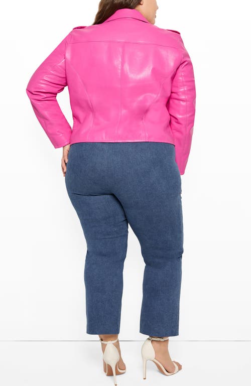 As By Df Cult Recycled Leather Jacket In Pink