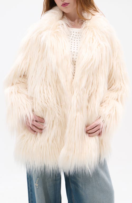 Azalea Wang Breckenridge Faux Fur Jacket In White